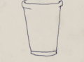 Cup drawing IV, 1974, cropped